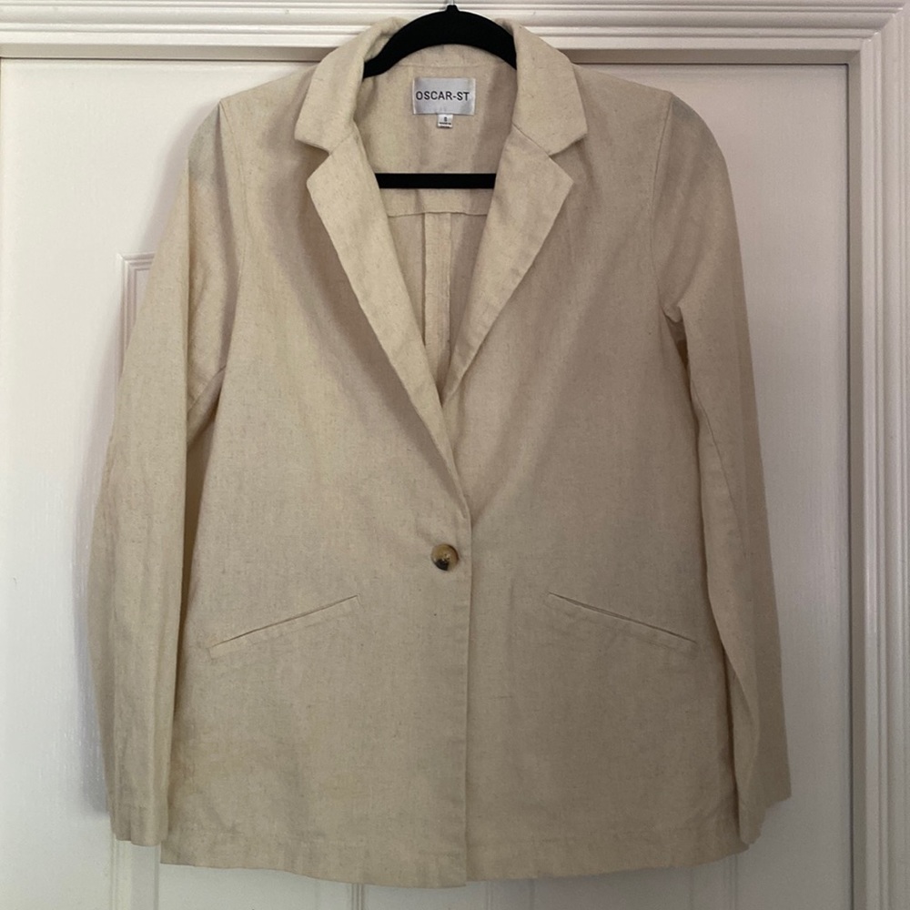 Oscar-St Cream Blazer Size S